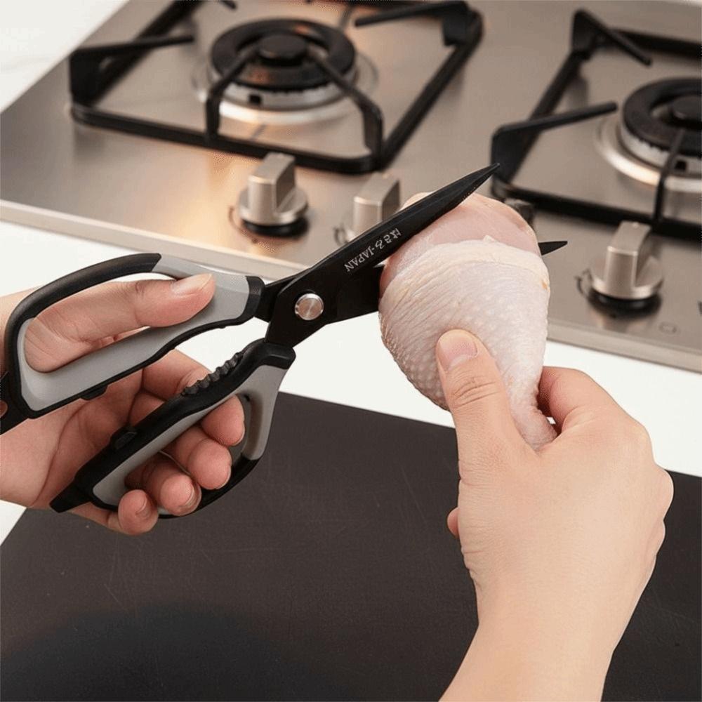 Heavy-Duty Chicken Bones Scissor Stainless Steel Kitchen Shear Kitchen Tool Barbecue Scissors  Fish