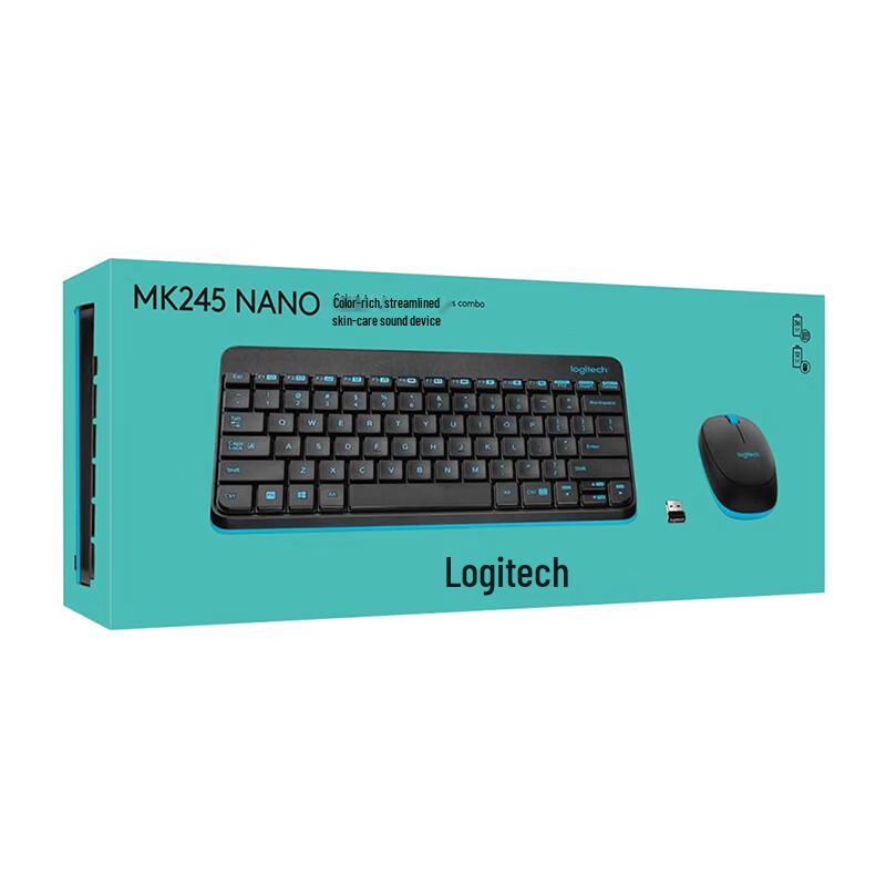 Logitech MK245 Nano Wireless Keyboard and Mouse Combo