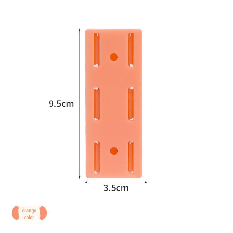 

Настінна стійка для зберігання розеток - органайзер для дроту без перфораторів помаранчевий