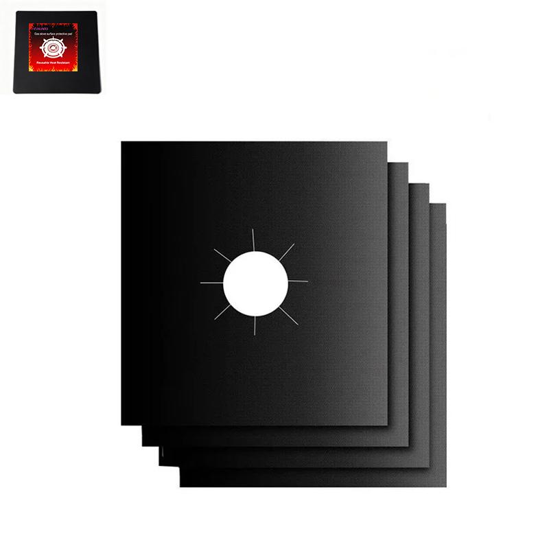 1/2/4pcs 27 Cm Gas Stove Surface Protection Pad Washable Oil and Dirt Resistant Kitchen Cleaning Accessories Home Gadgets