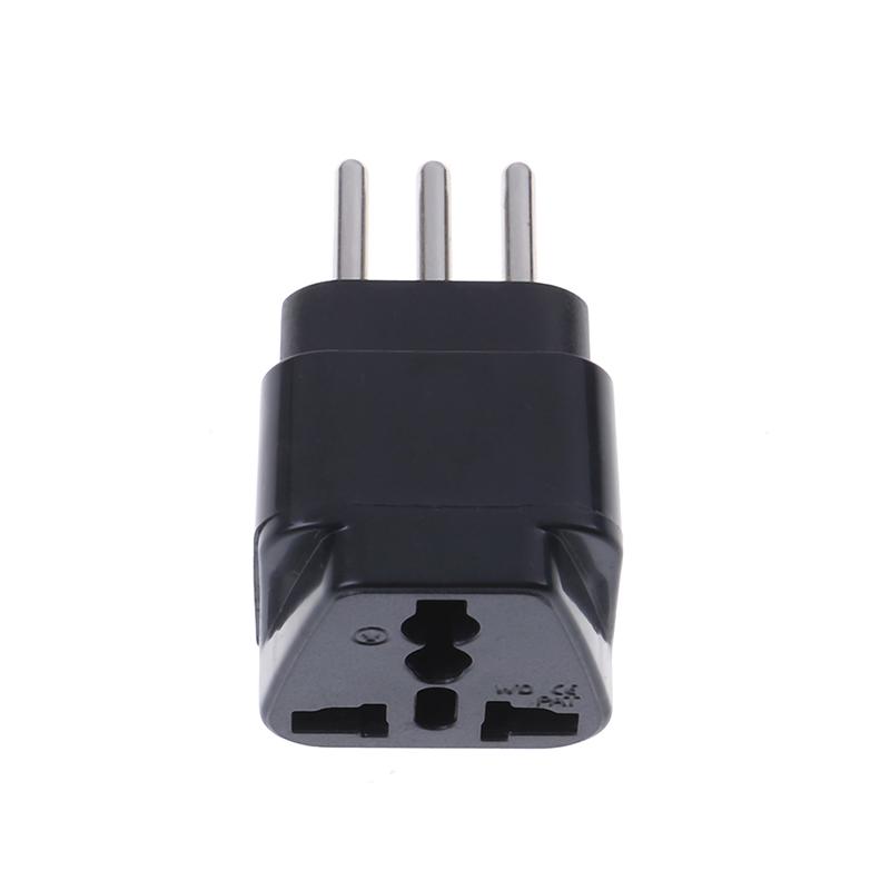 Universal Uk/Us/Eu/Au To Italy 3Pin Travel Plug Converter Plug Adapter Convert