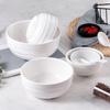 ZISIZ Thickened Threaded Melamine Noodle Bowl