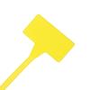 10Pcs Waterproof Plant Tags Nursery Garden Labels Reusable Foldable Markers for Seedling Tracking Gardening Insert Cards Yellow