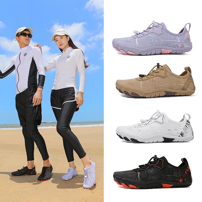 Couples' Stream-Crossing Shoes Outdoor Sports Wading Shoes Quick-Drying Beach Swimming Shoes Hiking and Mountaineering Five-Toe Shoes