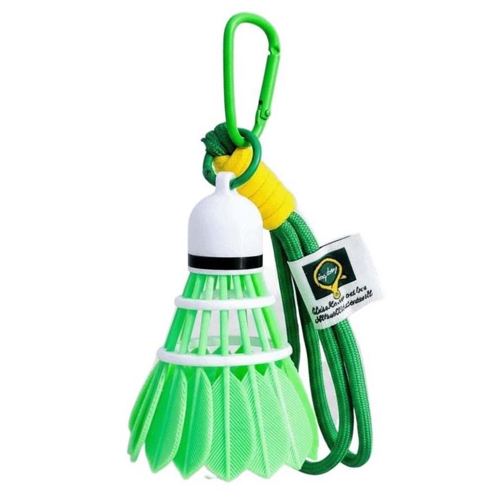 

Handicrafts Badminton Key Chain Solid Color 3D Printing Key Ring Badminton Bag Pendant for Gift зелений