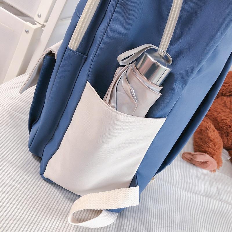 Schoolbag Schoolbag Female Junior High School Student High School Student Korean Version College Student Girl Backpack Simple Middle School Student