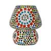 Kuppelförmige Tischlampe aus Glas im Mosaik-Stil, mehrfarbig, für Wohnzimmer, Schlafzimmer, Schreibtisch, 1 Stück
