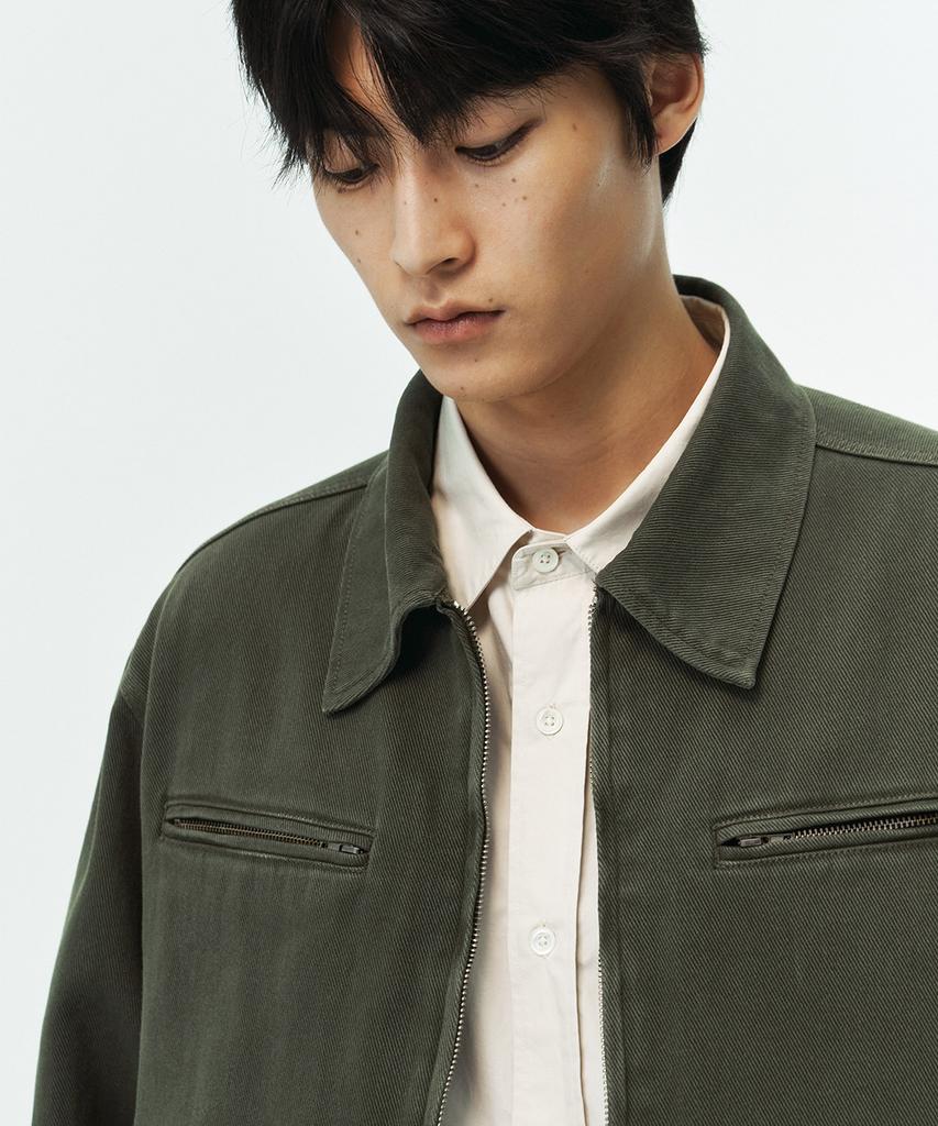 Blankroom Garments Dyed Jacket_Olive