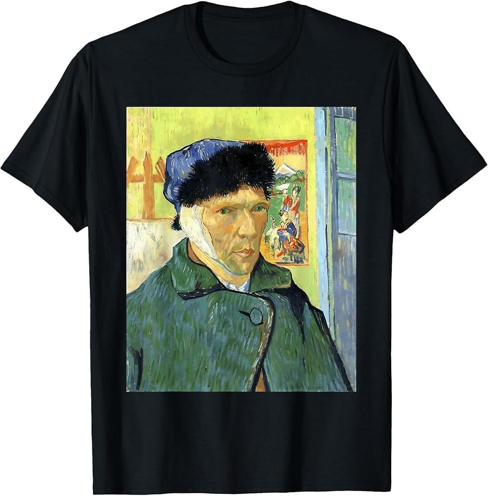 Self Portrait with Bandaged Ear by Vincent van Gogh T-Shirt Unisex T-Shirt XXL