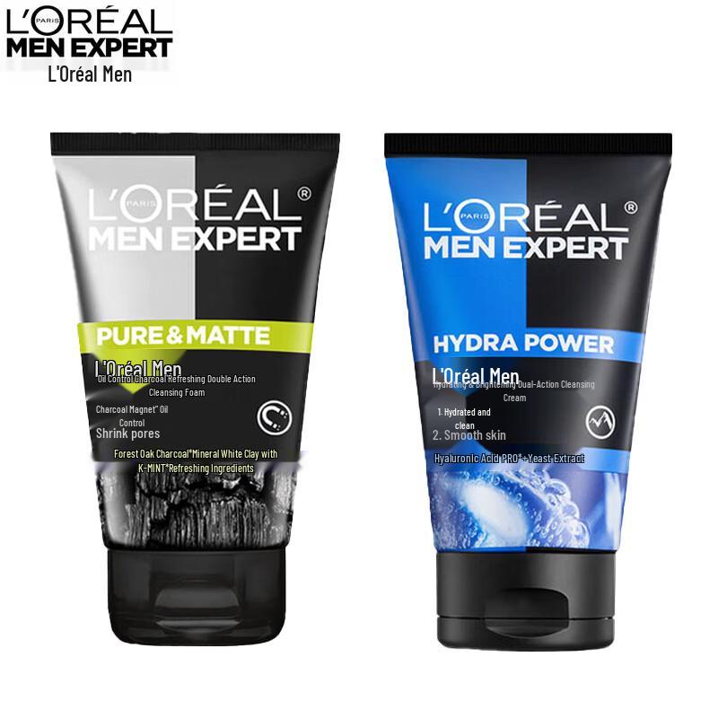 L Oréal Men s Facial Cleanser Duo Set (2x100ml)