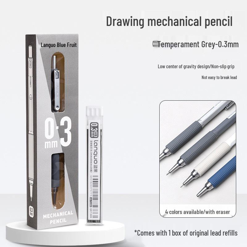 Blue Fruit Professional Drafting Mechanical Pencil, 0.3/0.5/0.7mm, 2B HB for Sketching & Students