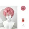 He Weis Anime-inspirierte kurze gerade Perücke: Vollkopf-Stil für alltägliche Auftritte und Fotoshootings