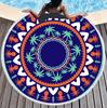 Mikrofaser Mandala Abstraktes Muster Strandtuch Rund Groß Aquarell Treibsand Yoga Handtuch Mit Quaste Strandmatte Decke Abdeckung