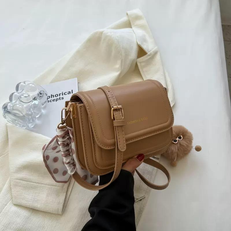 Leather Shoulder Bag Purse for Women - Fashion Crossbody Bags Underarm Bag Small Square Satchel Handbag