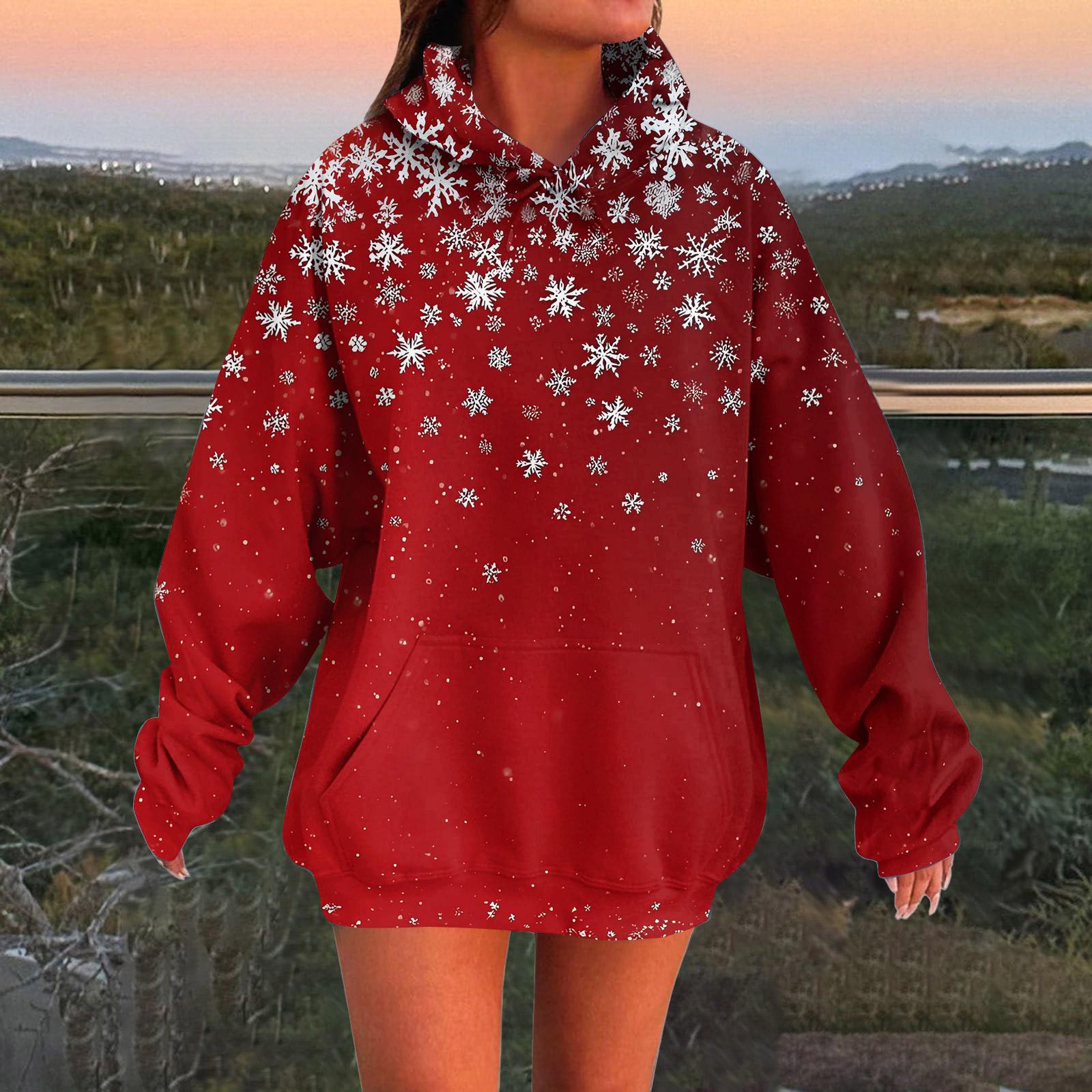 

Женские модные повседневные универсальные повседневные толстовки с круглым вырезом, топы с длинными рукавами и принтом S