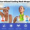 Cooling Ice Scarf Summer Quick Dry Sweat Absorb Cold Beach Towel Neck Wrap Breathable Reusable Outdoor Running Cycling Bandana