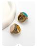 Vintage Distressed French Gemstone Ring for Women: Exquisite, High-End, Light Luxury, Inspiring Elegance In INS Style.