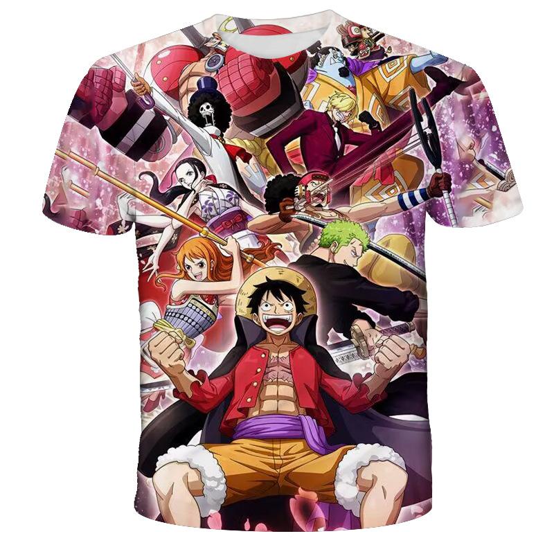 Jungen Anime T-Shirt Sommer Kurzarm Top