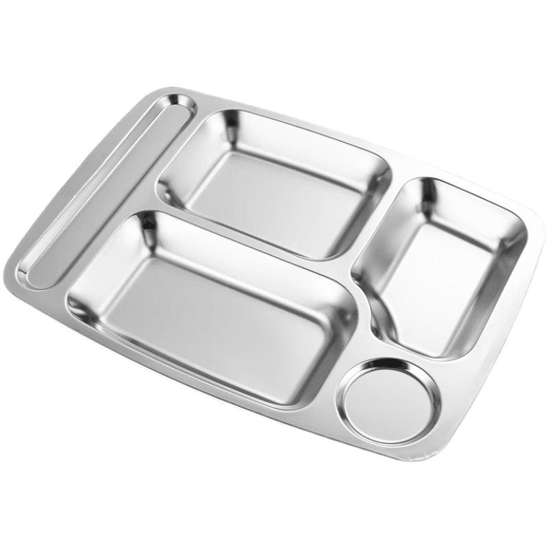 Divided Stainless Steel Lunch Tray