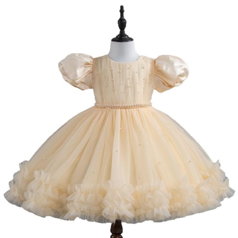 Mädchen Kinder Aufgebauschtes Spitze Tüll Prinzessin Geburtstagsparty Formelles Auftrittskleid