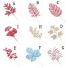Wedding Home Glitter Glitter Leaves Christmas Tree Decor Artificial Flower Christmas Decorations