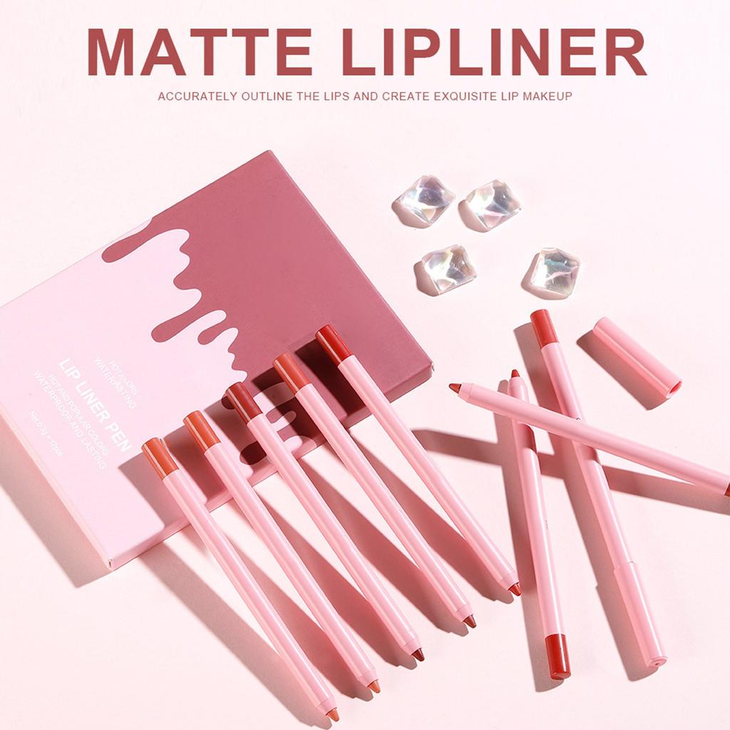 Multi Stick Lip Liner Makeup Products, 12pcs/set Long Lasting Lip Liners Set, Waterproof Lip Liner Pencil Suitable For All Occasions Lip Makeup