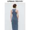 UR Women's 2024 Summer Slim Ruched Midi Dress