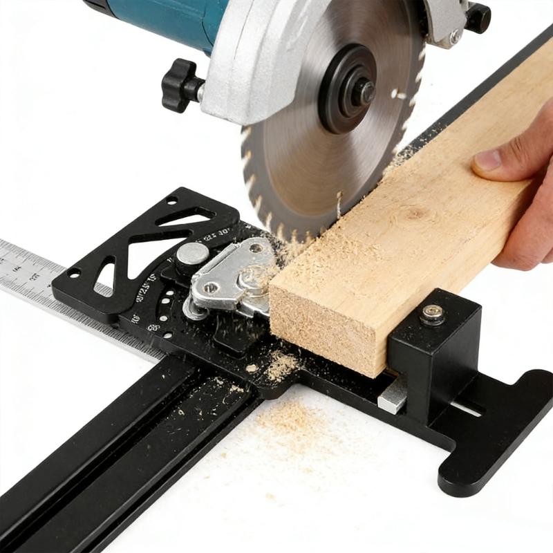 High Precise Angle Track Cutter Angle Square Guide Durability Aluminum for Accurate Woodworking Projects Cutting Track