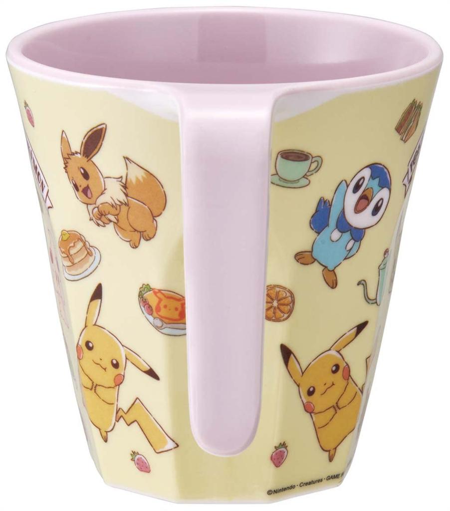 Skater Melamine Tumbler with Cafe Handle, 300ml, Pokémon Art, MTH3-A