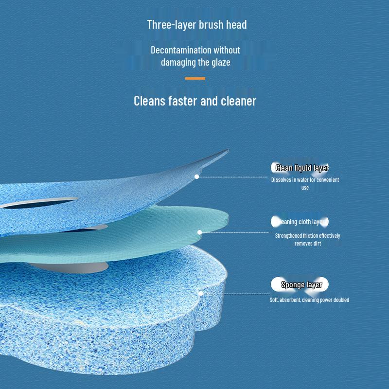 Dissolving Disposable Toilet Brush Set with Replacement Heads for Thorough Cleaning