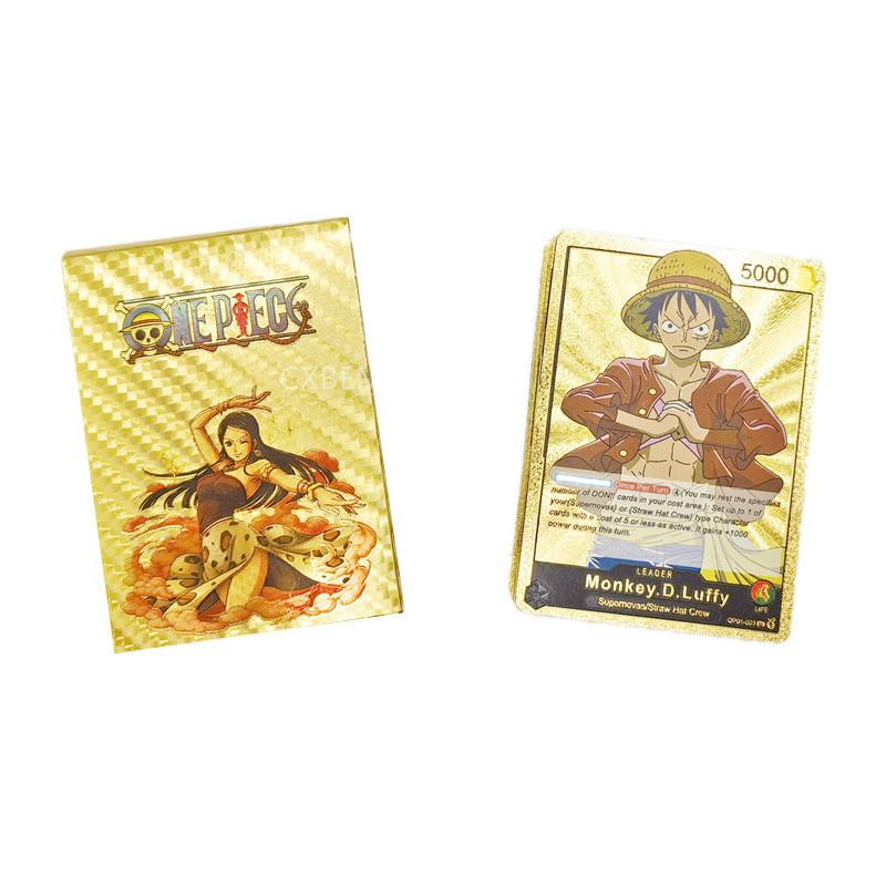 Golden Cards For One Piece Fans Luffy Zoro Edition