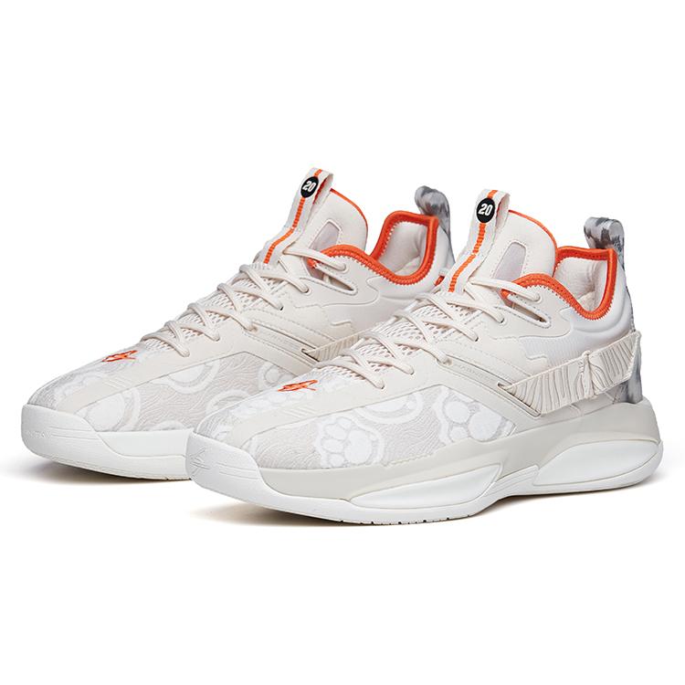 New Anta GH3 Hayward 'CNY' Cushioning Anti Slip And Wear Resistant Low Top Basketball Shoes Ecru 112211103-8