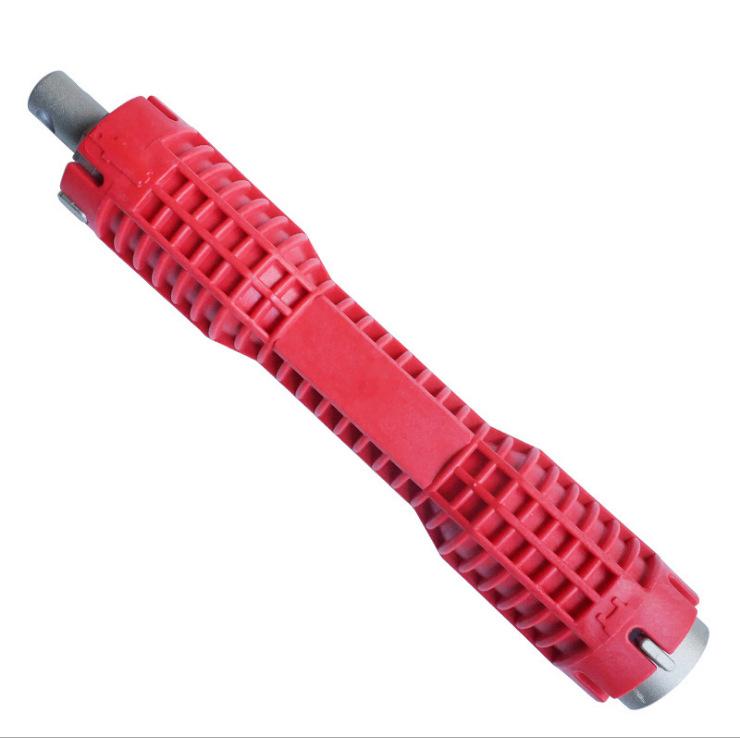 Multifunctional Sink Wrench, Adjustable Faucet & Pipe Socket Wrench, Double-Ended Plumbing Tool for Bathroom Installation