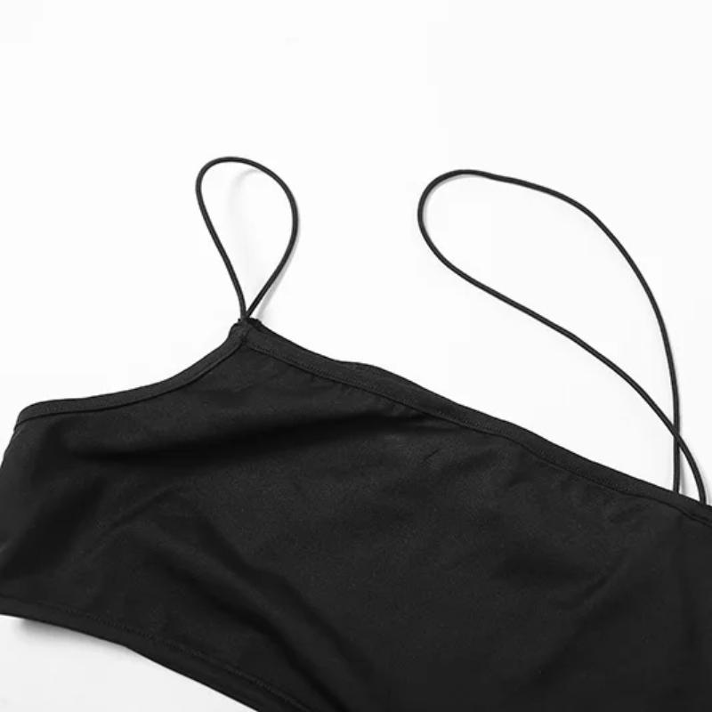 Summer Ladies Asymmetrical Cut Out Mesh Crop Top with Sleeves Fairy Grunge  Clothes Transparent Camisole Casual Fashionable Women Tank Tops
