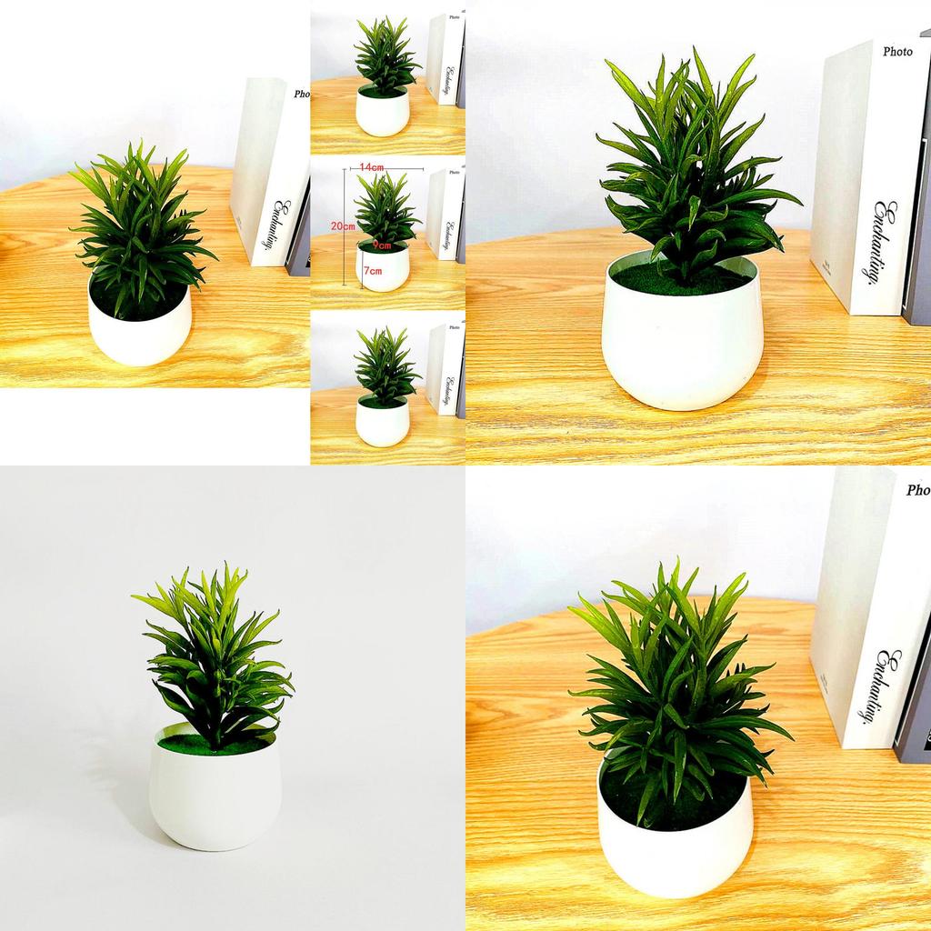 Fake Succulent Plant Pot With Pvc Material For Home Decor And Office Display