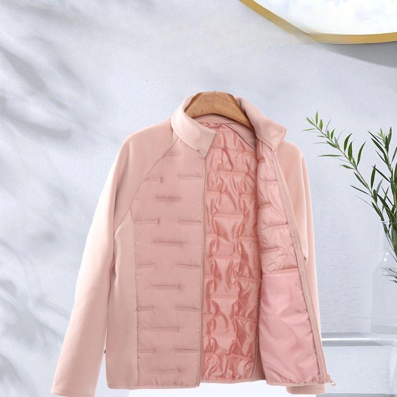 Autumn Thin Cotton Coat Women Stand Collar Warm Outerwear Jacket