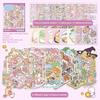 1Set Cartoon Travel Diary Landscape Sticker Diy Toy Game Books Diy Miniature Scene Visual Stacking Stickers Birthday Gifts