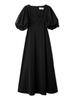 String volume broad dress LWFO234078 BLK [Lily Brown] Women's