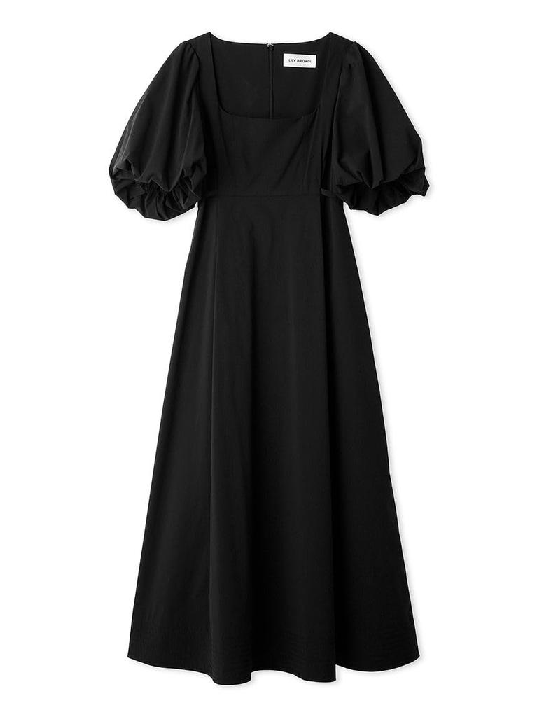 String volume broad dress LWFO234078 BLK [Lily Brown] Women's