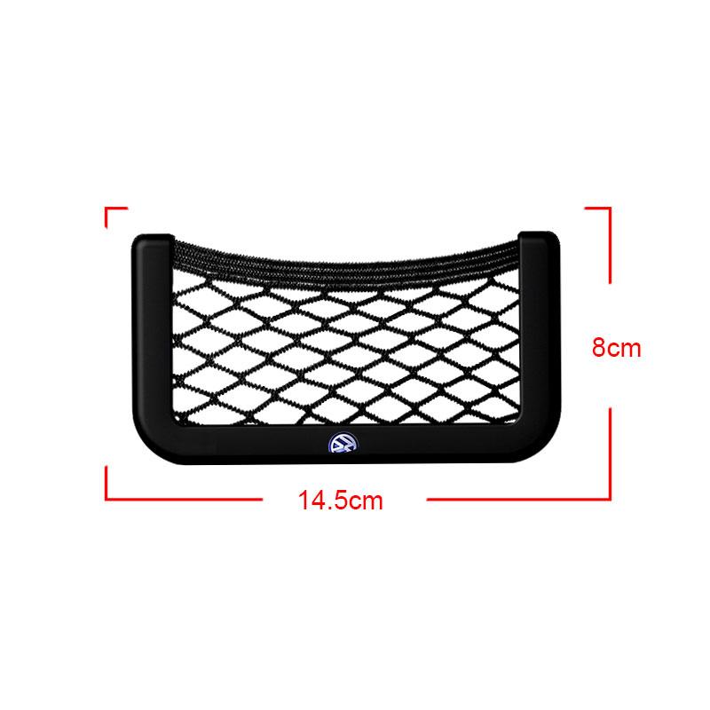 

Car Organizer Storage Bag Auto Paste Net Pocket Phone Holder Mesh Bag For Volkswagen Golf Polo Tiguan Passat Jetta Touran TSI