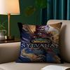 Game W-Wow World Pillow Case Plush Fabric Soft Pillowcase Double Sided Print Sofa Cushion Cover Throw