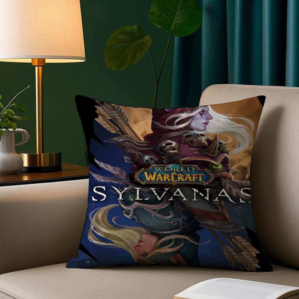 Game W-Wow World Pillow Case Plush Fabric Soft Pillowcase Double Sided Print Sofa Cushion Cover Throw