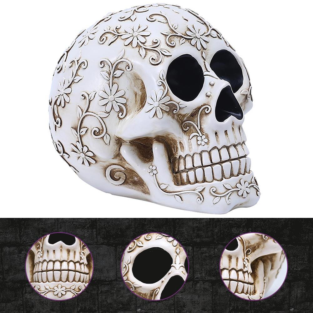 3D Totenkopf Wohnkultur Spookys Totenkopf Figurine Party Requisiten für Spukhaus Dekor