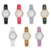 Orologio da polso analogico da donna al quarzo minimalista con cinturino in ecopelle, numeri arabi grandi, per lavoro quotidiano, scuola, appuntamenti