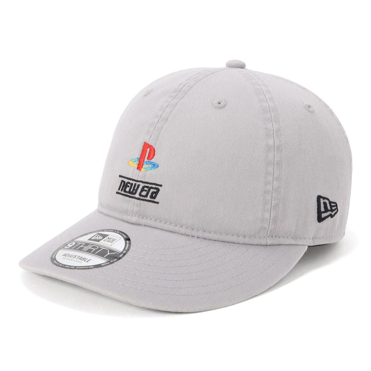 New Era 930 PLAYSTATION PSFM NE LOGO SNOW Storm Size 9THIRTY PlayStation Collaboration Cap, Gray, M/L,