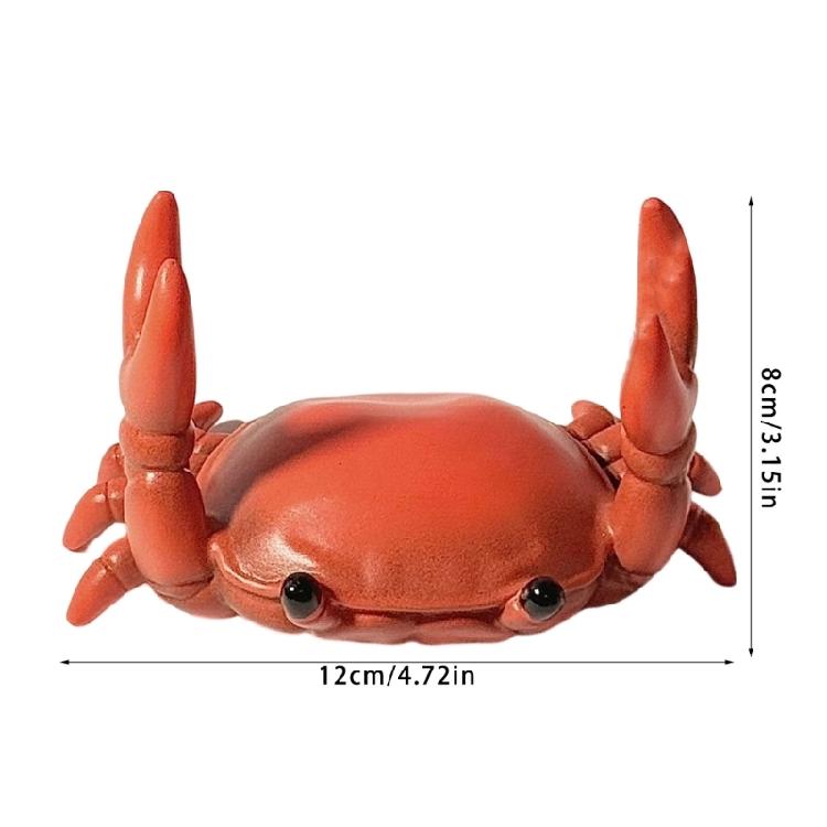 Crab Shape PVC Pen Rest Display Stand Eyeglasses Stand Desktop Pen Organiser Rack for Home Office Desk Decoration