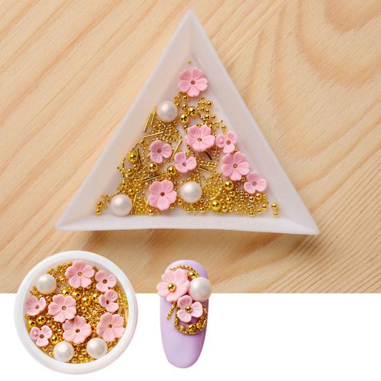 Shell Flower Bead Rhinestone Mixed 3D Nail Art Sequin DIY Manicure Jewelry Decor
