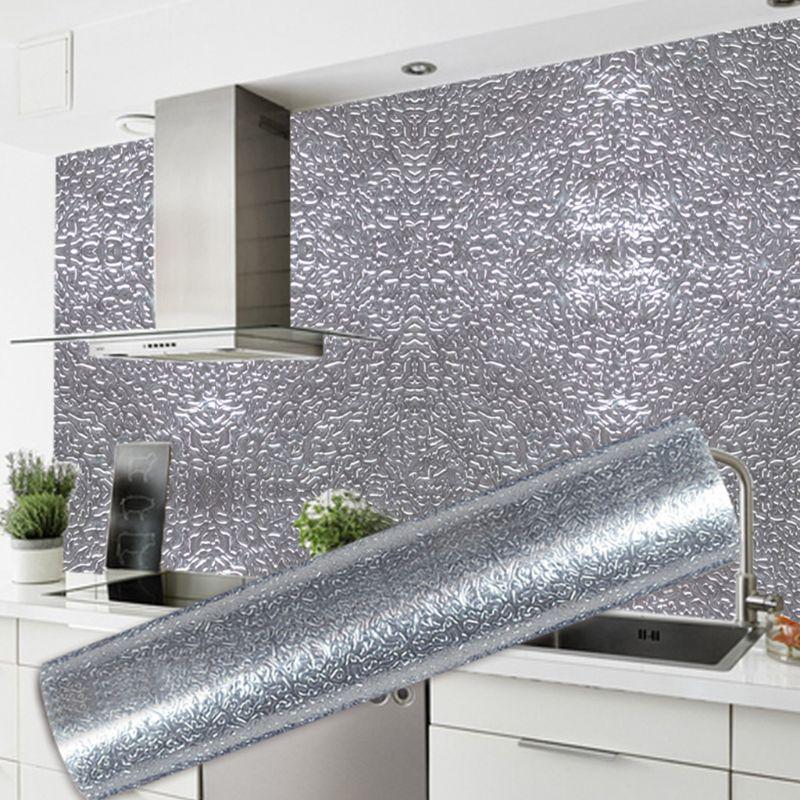 Buy Kitchen Wall Stove Aluminum Foil Oilproof Stickers Antifouling