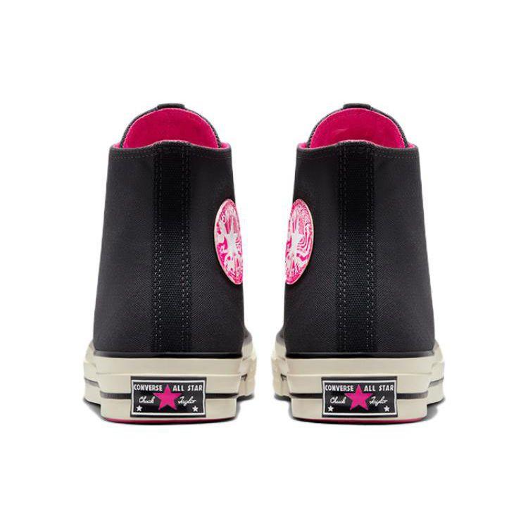Converse Chuck 70 Trendy Lightweight Durable High-Top Canvas Shoes Unisex Sneakers Black Pink A00743C