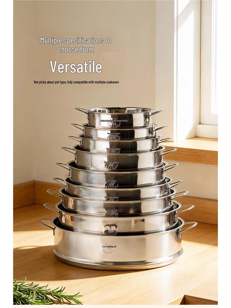 304 Stainless Steel Steamer Basket: Baby Food, Milk Pot, Rice Cooker, Bun Steam Rack